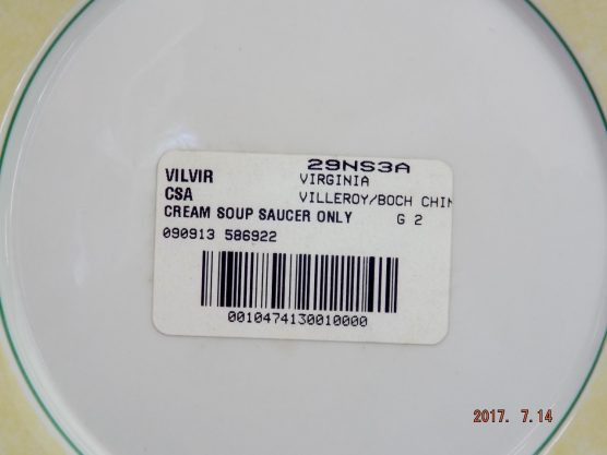 Villeroy & Boch Virginia cream soup saucer