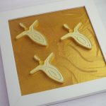 Andy Lakey 1999 Triple Gold 3D Angel Painting